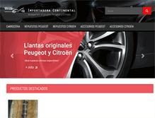 Tablet Screenshot of importadoracontinental.com
